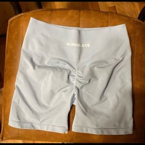 Alphalete amplify shorts in ice blue